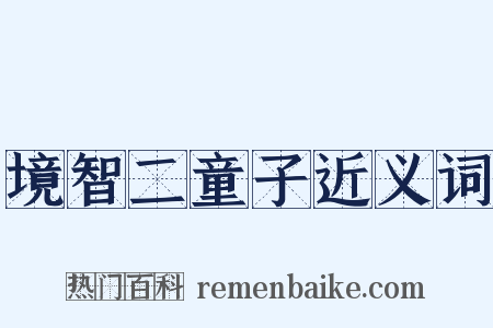 境智二童子近义词是什么意思的图片